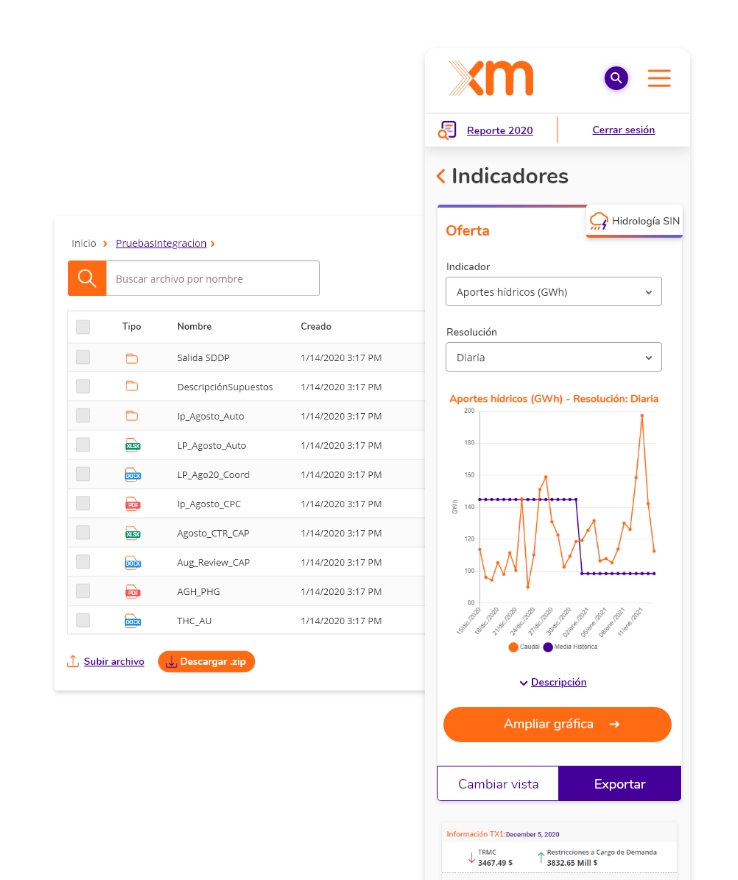 XM Portal web